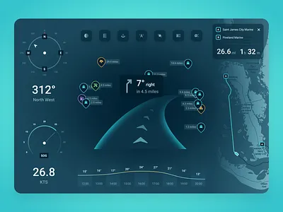 Maritime navigation control control panel cruising fleet fleet management geo gis interface management system map performance analysis ship ui ux