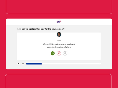 Vote experience for a citizen consultation platform citizen democracy design experience ui vote web website