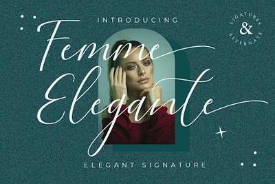 Femme Elegante - Elegant Script Font beautiful font calligraphy font elegant font hand crafted handwriting font logo font script font signature font typography