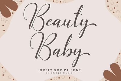 Beauty Baby - Beautiful Script Font beautiful font elegant font hand crafted lettering logo font script font typography