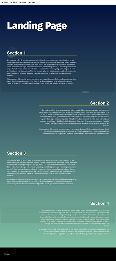Landing Page ui