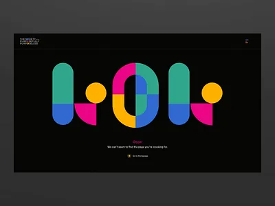 SoPP Website - 404 404 clean design illustration logo principle ui ux webdesign website