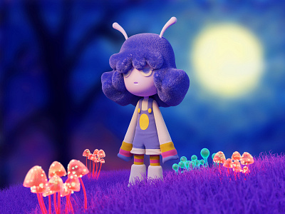 The Little Fairy 3d 3d animation 3d art 3d artist 3d modeling 3dcharacter 3dillustration illustration