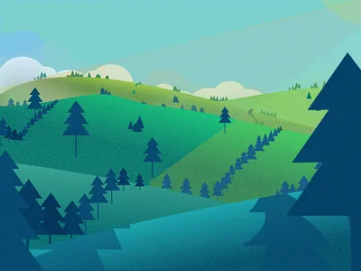 Life in the countryside affinity animation countryside design graphic design green honduras illustration landscape ranch town