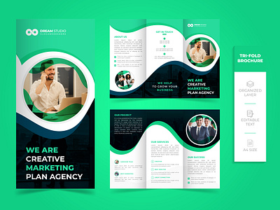 Business Trifold Brochure Design | Creative Trifold Brochure adobe illustrator adobe photoshop best brochure brochure brochure design brochure idea business trifold brochure corporate corporate flyer creative brochure graphic design print item template trifold brochure