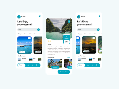 Travelo branding design mobile typography ui ux