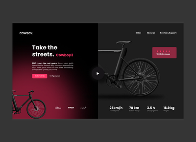 E-Bike(Cowboy3) branding design ui ux web