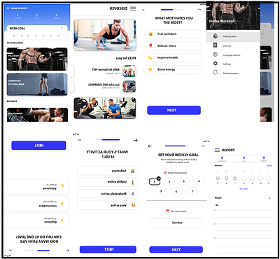 Fitness App Design branding graphic design logo ui