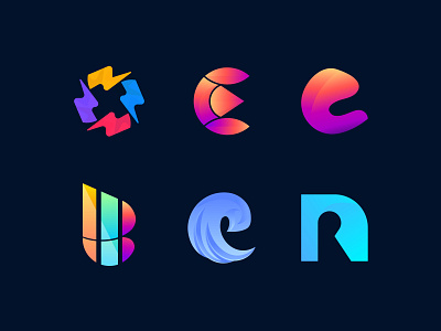 Logo Collection V1 branding colorful logo creative logo design design gradient icon icons letterlogo logo logo collection logo folio logo icon logo mark logomarks modern logo monogram startup symbol vector