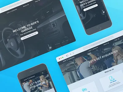 Garage Website Design and Development design figma ui uidesign ux web