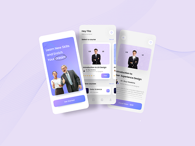 Learning Course App app design course design design app education learning mobileapp onlinecourse skills ui ui ux uidesign uiux