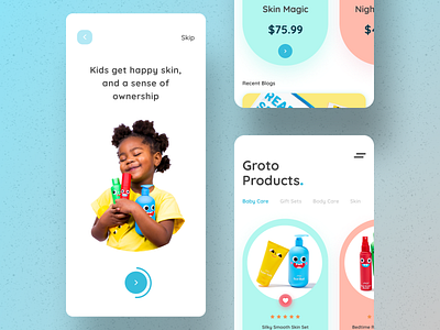 Groto App Presentation-1 🐸 app color design illustration minimal ui userinterface ux visual design