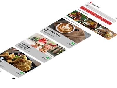 Re-duplicate Zomato Apps app design ui ux