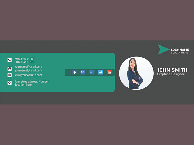 Email signature psd template | Email Footer brand identity branding business card design elegant card elegent email card email email signature emailfooter graphic design luxury email footer outstanding card simple card simple email card simple email footer social media cover unique card unique email card unique email footer unique social media cover