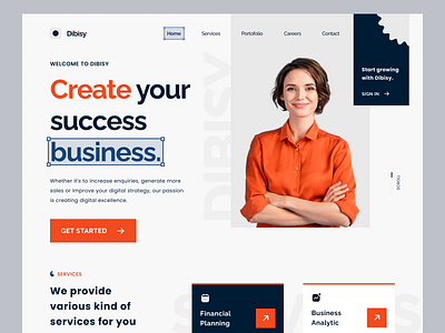 Dibisy - Digital Business Agency Website agency business business agency clean design digital agency digital business digital business agency landing page marketing marketing agency startup ui uidesign uiux ux web web design website website design