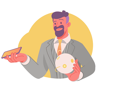 Mr Worldwide 2d 2d illustration animation art character digital art financial financial illustration illustration illustration art illustration for web illustrator motion graphics planet worldwide