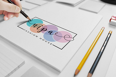 Fashion House Logo Design artist brandidentity branding creative design feminine logo graphic design logo logo design logomaker minimalist logo typography typography logo watercolor logo