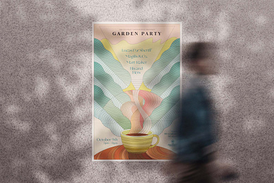 Garden Party 2021 Poster Design illustration poster psychedelic