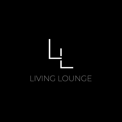 Living Lounge Logo living lounge minimal minimal logo minimalist minimalist logo minimalistic minimalistic logo typography typography logo typography only white