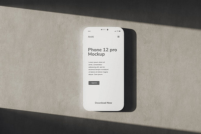 iPhone Clay Stylish Mockups 3d abstract clay clean design device display iphone isolated mobile mockup modern phone realistic responsive screen shadow smart smartphone template