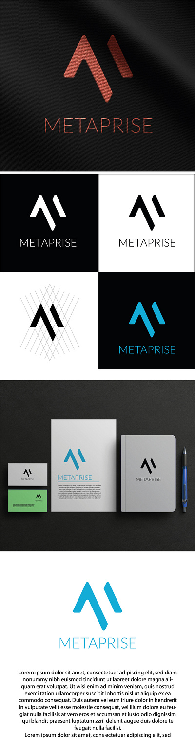 METAPRISE brand design branding facebook graphic design logo logo design meta meta logo metaprise real estate