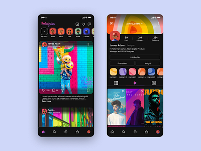 Redesign Instagram - UI Concept design design product mobile design ui ux