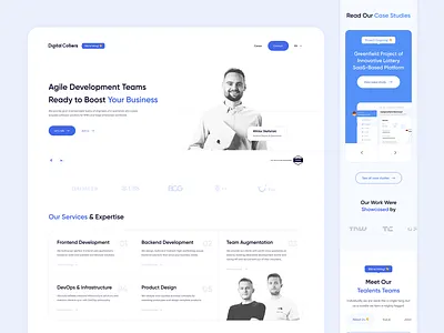 Digital Colliers Website design home page ui ui design ux ux design web design
