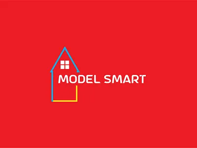 House logo (Model Smart) app logo design graphic design house logo illustration lettermark logo logo typography