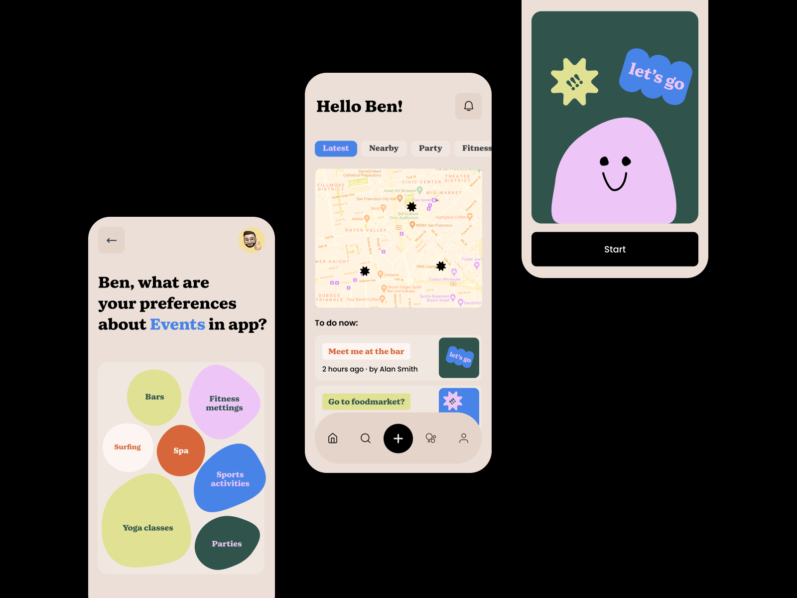 Example of Mobile App UI/UX