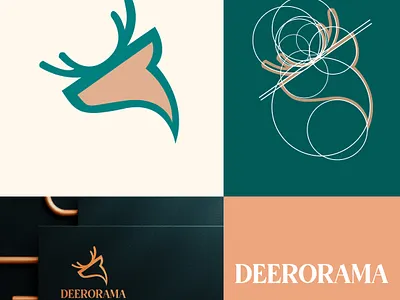 Deerorama branding graphic design logo