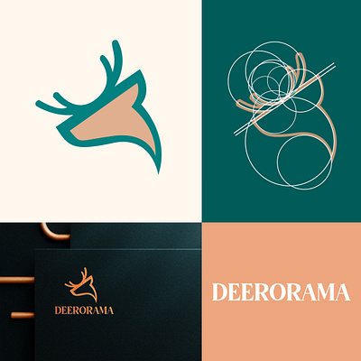 Deerorama branding graphic design logo
