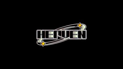 HEAVEN TYPOGRAPHY Y2K branding design logo logodesign