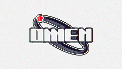 OMEN TYPOGRAPHY Y2K branding design logo logodesign personalidentity
