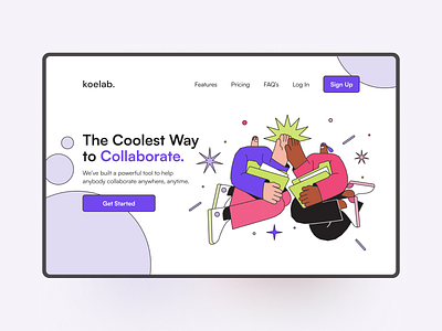 Koelab | Landing Page app design figma illustration landing page product design ui ui design uiux user interface ux web web design website website design