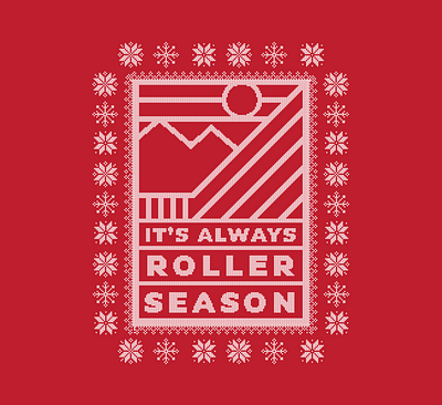 Coast to Coast Hockey - Ugly Sweater apparel apparel design branding canada christmas christmas sweater clothing design design flat graphic design hockey inline hockey logo red roller hockey sweater ugly sweater vector white