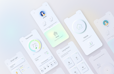 Smart Home App Mockup app branding design icon ui