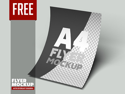 A4 Flyer Mockup - FREEBIE a4 flyer flyer mockup free mockup invoice mockup photoshop mockup poster mockup psd mockup resume mockup