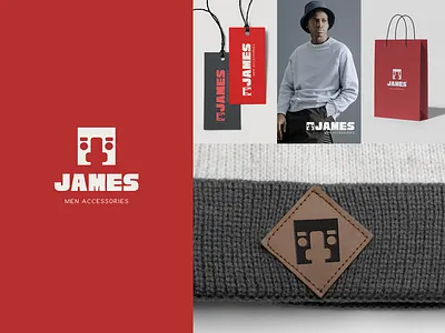 James | men accessories logo adobe illustrator brand identity branding design graphic design identity logo logo design logotype logotype design лого логотип