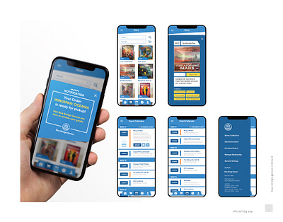 Blue Bridge Games Rebrand Concept // App Design app branding graphic design phone rebrand ui ux