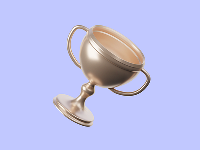 3D Cup icon app design blender branding c4d cup design gold hess illustration likes logo love share the ui ui design uiux