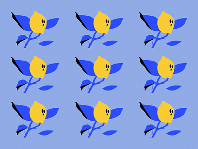 Lemons colors illustration lemon tree lemons tree vector
