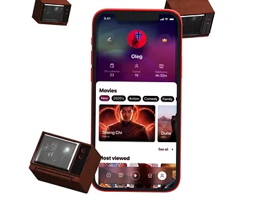 User profile 3d animation apple challenge daily 100 challenge daily ui dailyui design ios iphone mobile mobile app mobile app design mobile design mobile ui motion motion graphics ui ux