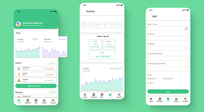 Financer design app app design ui ux