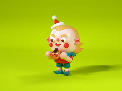 Pasa o pasa? 3d c4d christmas christmas elf octane