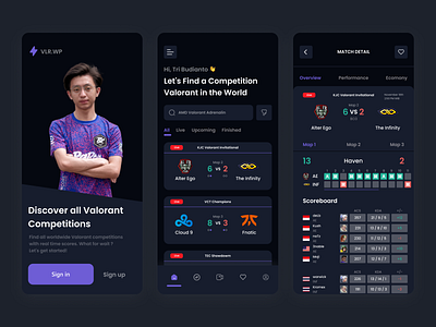 Live Score Valorant Competition - VLR.WP app dark esports game game score live live esports live score live update match score tour valorant