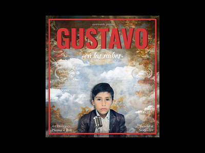 Gustavo en las nubes album art cover design film graphic graphic design illustration photo photoshop typography