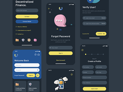 Authencation - Metmoi UI KIT app design kit metmoi mobile reactnative template ui