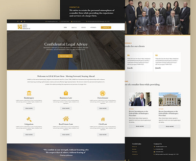 LHM Law Firm ui web website website design