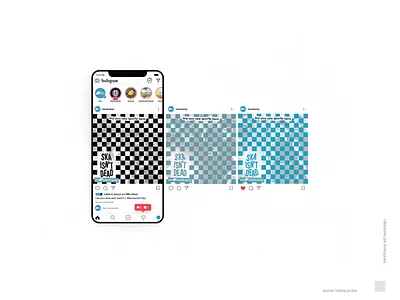 Ska Isn't Dead ...On Bandcamp ad advertisement band bandcamp checkerboard design graphic design indie instagram marketing music phone ska social media