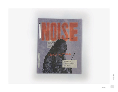 NOISE // Issue #1 Cover editorial experimental graphic design indie layout magazine music noise publication texture zine